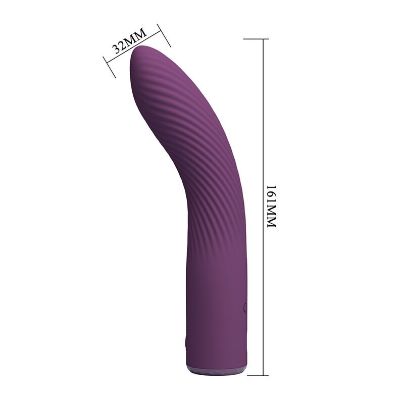 PRETTY LOVE - KISSELL WIEDERAUFLADBARER VIBRATOR MIT 10 FUNKTIONEN, LILA – Bild 6