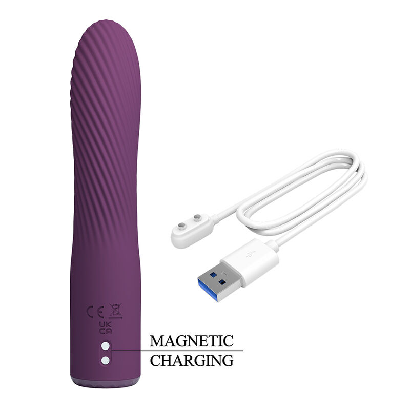 PRETTY LOVE - KISSELL WIEDERAUFLADBARER VIBRATOR MIT 10 FUNKTIONEN, LILA – Bild 8