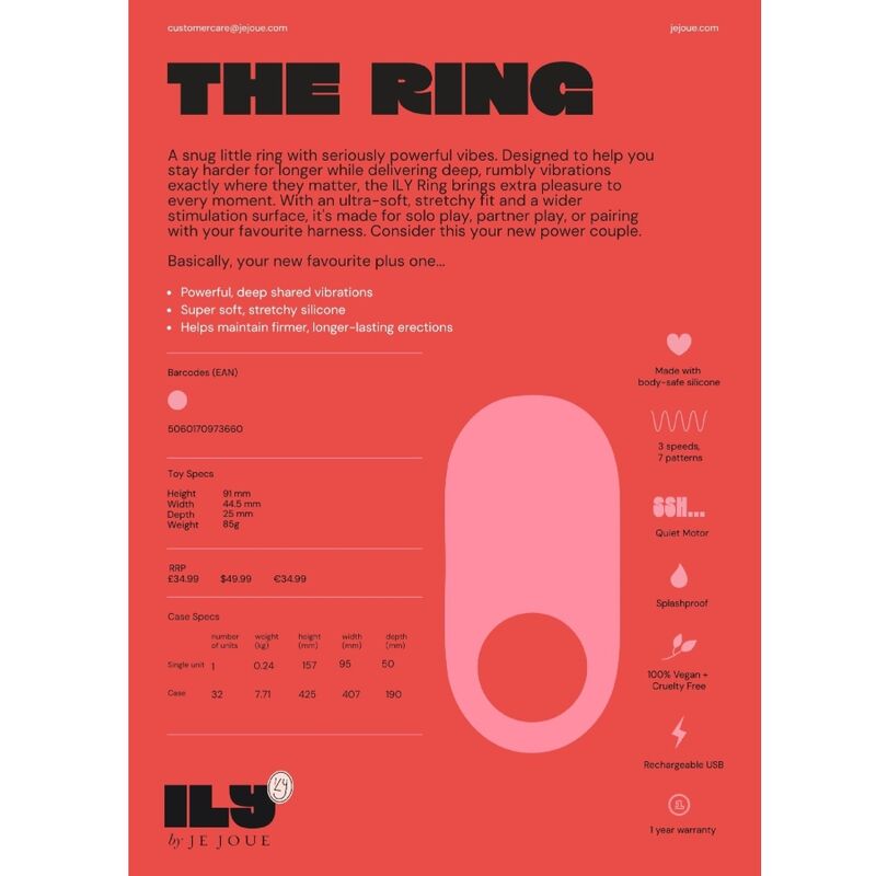 JE JOUE - ILY COCK RING VIBRIERENDER PENISRING – Bild 10