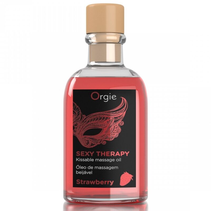 ORGIE - LIPPENMASSAGE ERDBEER KUSSBARES MASSAGESET 100 ML – Bild 2