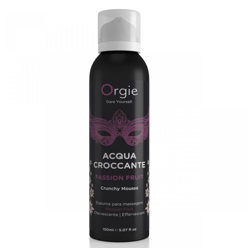 ORGIE - ACQUA CROCCANTE PASSIONSFRUCHT KNUSPRIGE MASSAGEMOUSSE 150 ML – Bild 2
