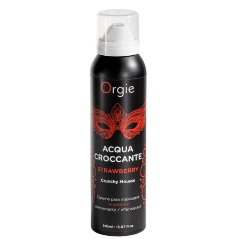 ORGIE - ACQUA CROCCANTE ERDBEER KNUSPRIGES MASSAGEMOUSSE 150 ML – Bild 3