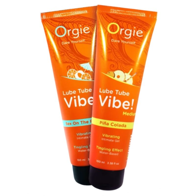 ORGIE - LUBE TUBE VIBE! PIÑA COLADA KISSABLE INTIM GEL MITTEL PRICKELND 100 ML – Bild 2