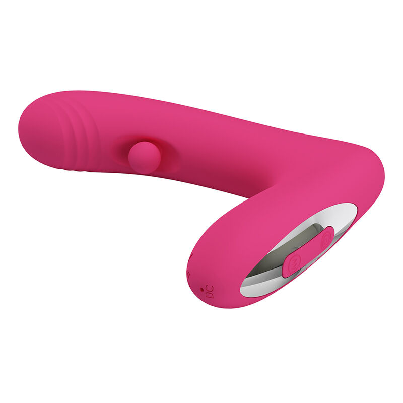 PRETTY LOVE – DUDEN WIEDERAUFLADBARER SILIKON-VIBRATOR MIT 12 VIBRATIONSMODI UND 3 SCHAUKELMODI, PINK – Bild 10