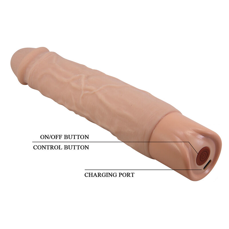 PRETTY LOVE - KESSLER REALISTISCHER VIBRATIONSDILDO MIT 10 VIBRATIONSMODI UND 10 STÖSSEN, 22 CM NATÜRLICH – Bild 11
