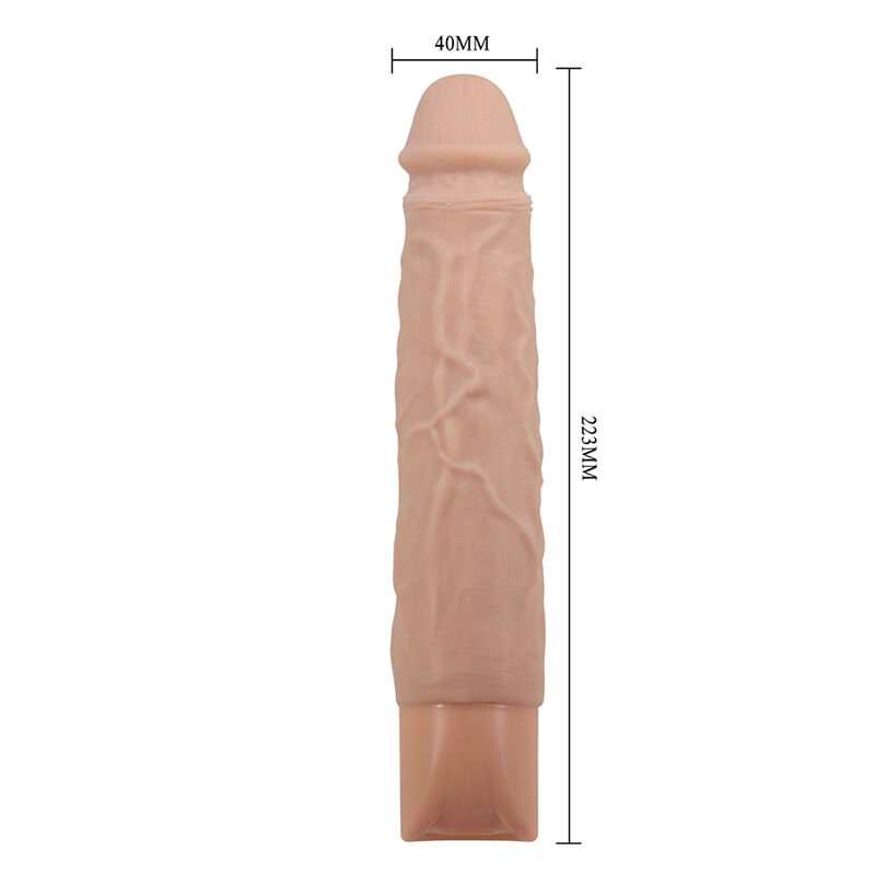 PRETTY LOVE - KESSLER REALISTISCHER VIBRATIONSDILDO MIT 10 VIBRATIONSMODI UND 10 STÖSSEN, 22 CM NATÜRLICH – Bild 12