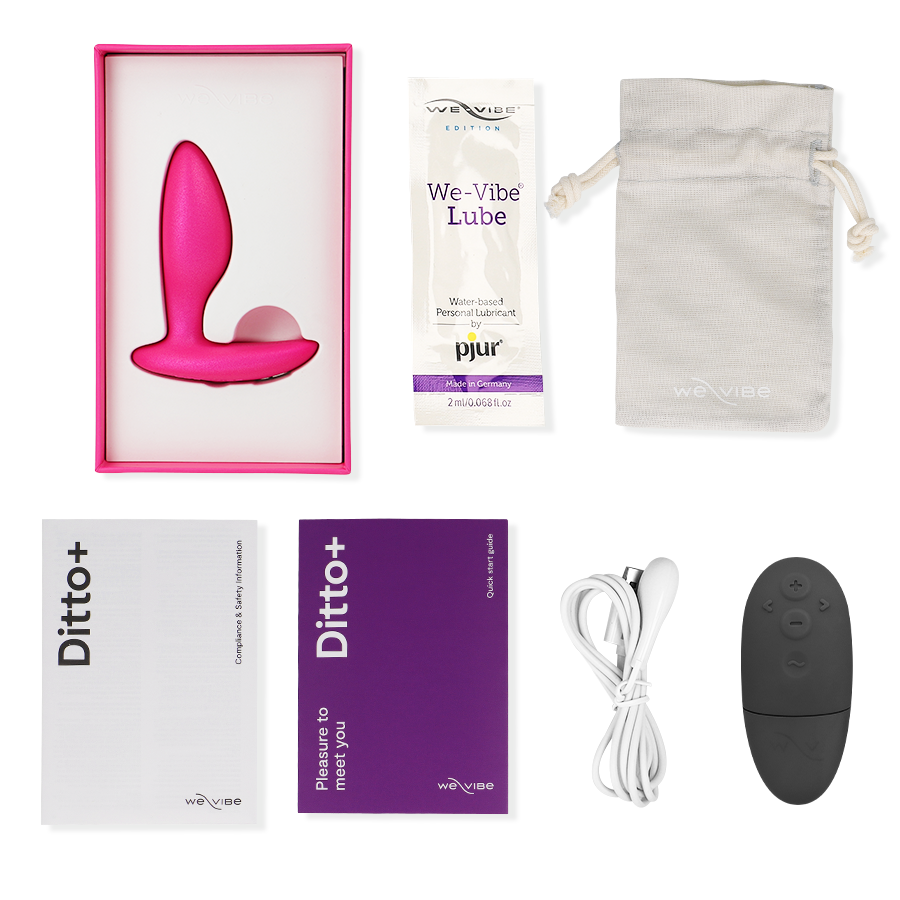 WE-VIBE - DITTO+ PLUG ANAL VIBRADOR ROSA – Bild 3