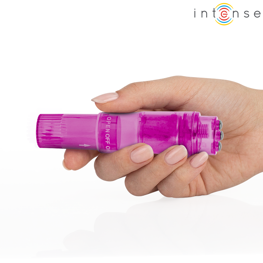 INTENSE - KURT MINI-MASSAGEGERÄT MIT 4 AUSTAUSCHBAREN AUFSÄTZEN PINK – Bild 3