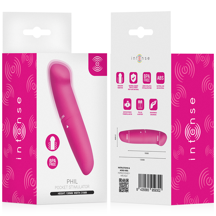 INTENSE - PHIL G-PUNKT-VIBRATOR, ROSA, 13 CM – Bild 6