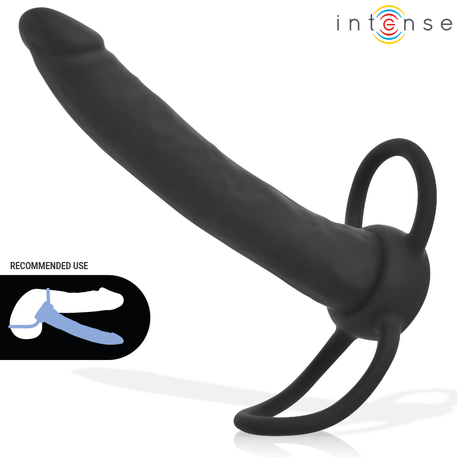 INTENSE - LUCAS ANALDILDO MIT PENIS- UND HODENRING AUS SILIKON – Bild 2