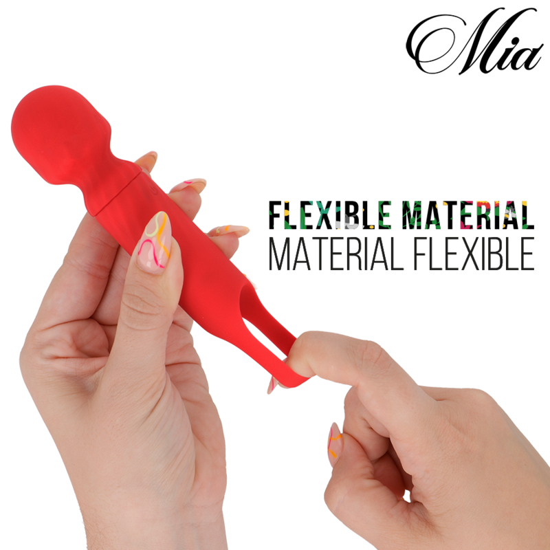 MIA - LUCY ELLEN USB-AUFLADBARER MINI-STÄBCHEN-MASSAGEGERÄT ROT – Bild 6