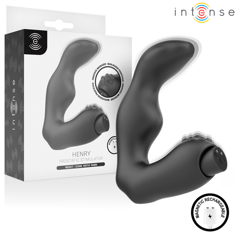 INTENSE - HENRY USB-AUFLADBARER PROSTATA-MASSAGEGERÄT SCHWARZ