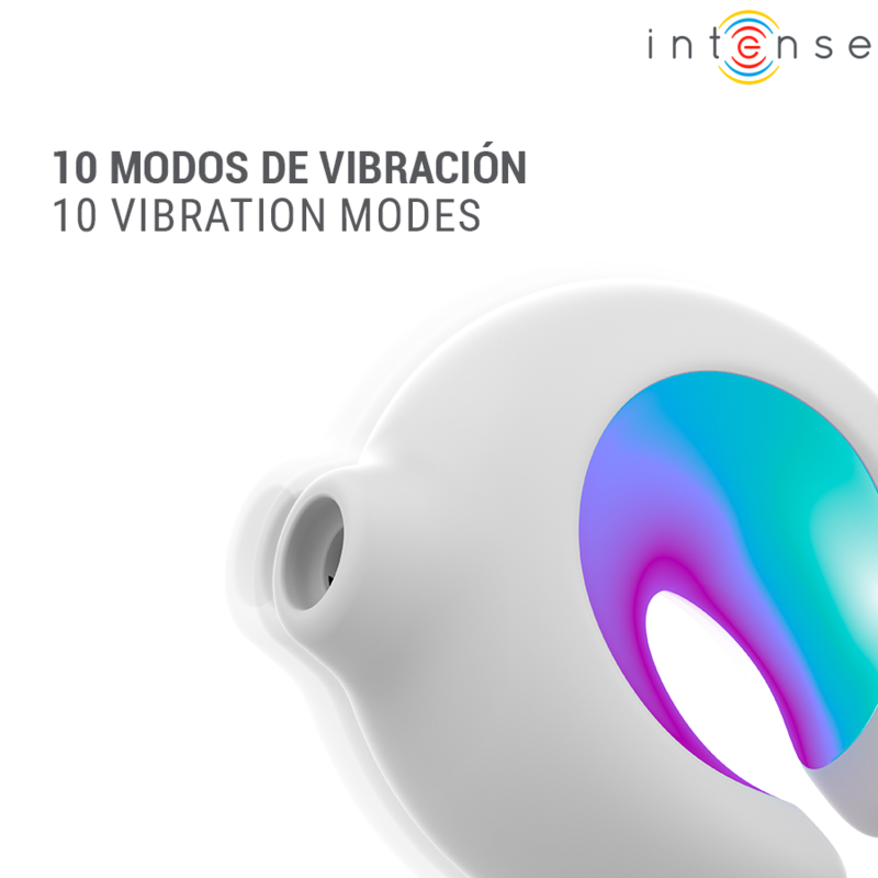 INTENSE - ASTON USB-AUFLADBARER KLITORALSTIMULATOR MIT SAUGFUNKTION UND VIBRATION, WEISS – Bild 8