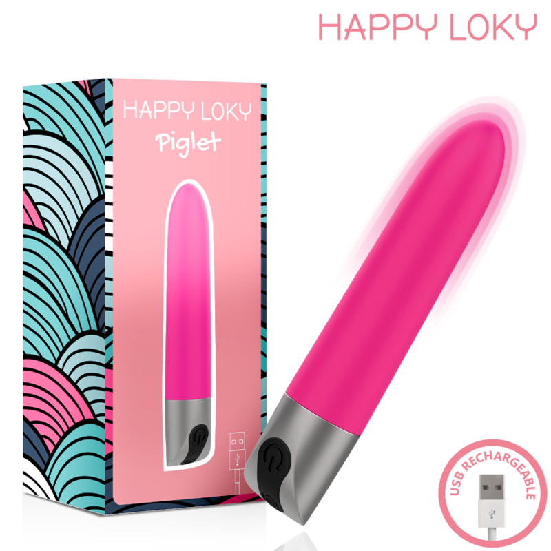 HAPPY LOKY - FERKCHEN USB-AUFLADBARER MINI-VIBRATOR PINK
