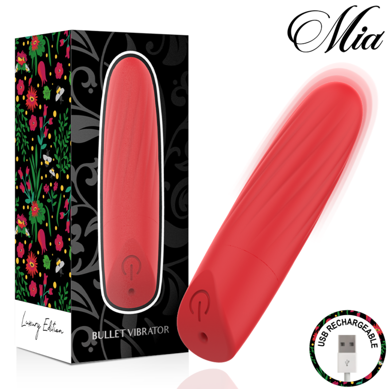 MIA - LUCY ELLEN USB-AUFLADBARER MINI-VIBRATOR ROT