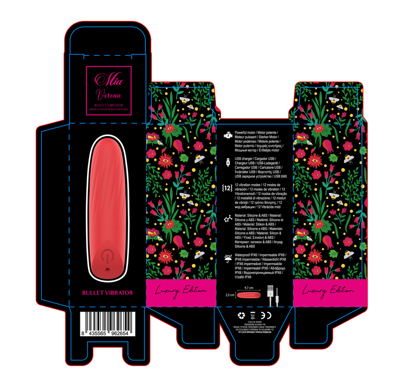 MIA - LUCY ELLEN USB-AUFLADBARER MINI-VIBRATOR ROT – Bild 6