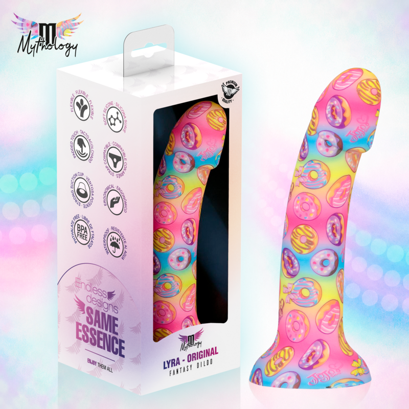 MYTHOLOGY - LYRA 2 SILIKONDILDO 19 CM Ø 3,3 CM DONUTS