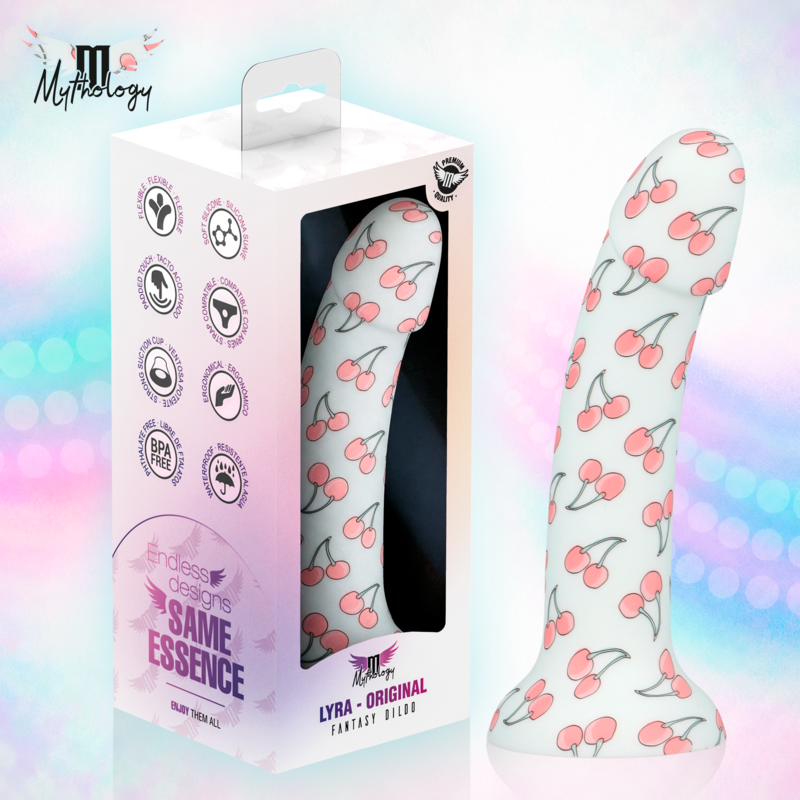 MYTHOLOGY - LYRA 3 SILIKONDILDO 17 CM Ø 3,6 CM CHERRIES