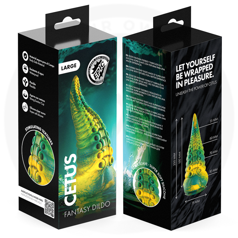 EPIC - CETUS GRÜNER TENTAKEL-DILDO, GROSSE GRÖSSE – Bild 2