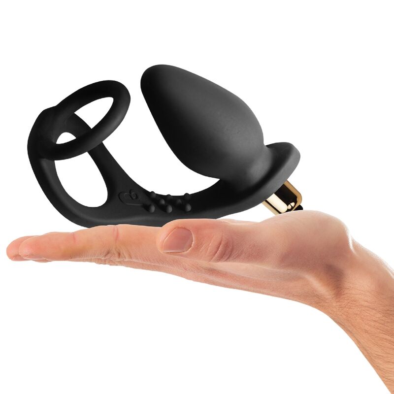ROCKS-OFF - RO-ZEN PROSTATA-VIBRATOR MIT DOPPELRING, 7 GESCHWINDIGKEITEN, ONYXSCHWARZ – Bild 7