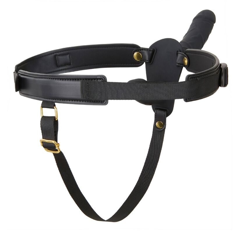 HIDDEN DESIRE - INFERNO-GURT MIT 14 CM CM SILIKON-DOPPELVIBRATIONSDILDO UND FERNBEDIENUNG SCHWARZ – Bild 5