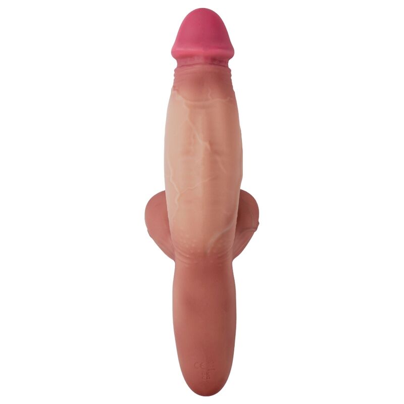 HIDDEN DESIRE - REALISTISCHER VIBRATIONSDILDO AUS FLÜSSIGSILIKON MIT 2 MOTOREN, 26 CM LÄNGE, 5 CM DURCHMESSER, HAUTTON – Bild 4