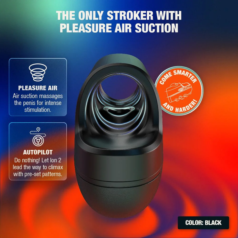 ARCWAVE - ION 2 MÄNNLICHER STROKER MIT PULSIERENDER LUFTWELLENSTIMULATION SCHWARZ – Bild 2