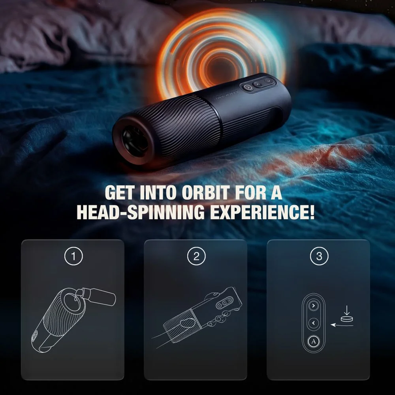 ARCWAVE - ORBIT 360° DREHBARER MÄNNLICHER MASTURBATOR MIT APP-STEUERUNG SCHWARZ – Bild 8