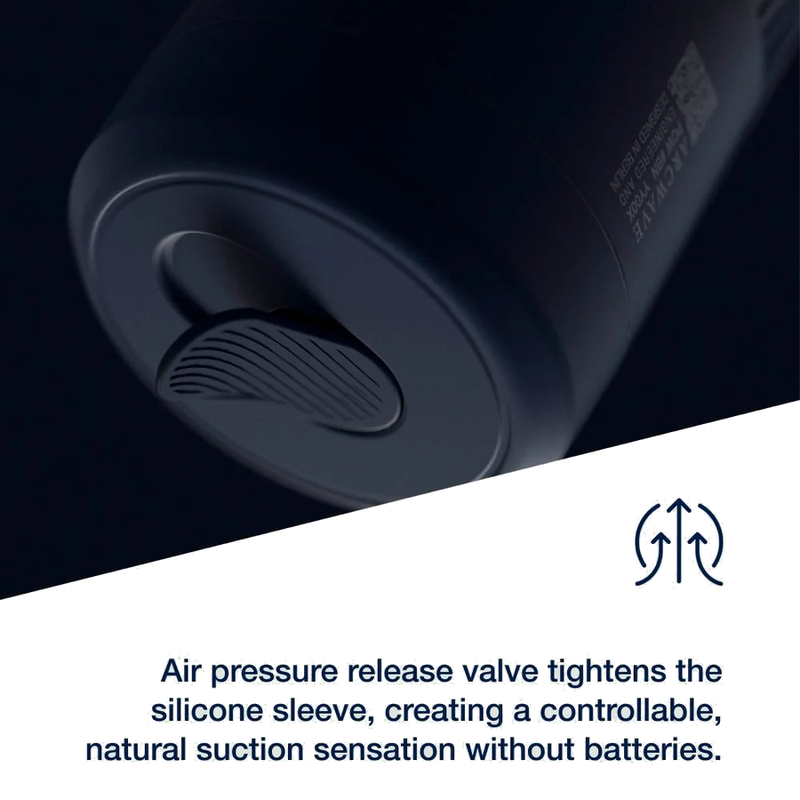 ARCWAVE - POW MANUELLER STROKER MIT SAUGKONTROLLE BLAU – Bild 2