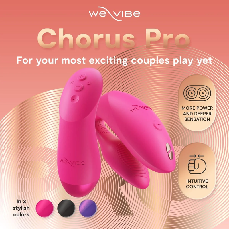 WE-VIBE - CHORUS PRO PREMIUM PAARVIBRATOR ELEKTRISCH PINK – Bild 2