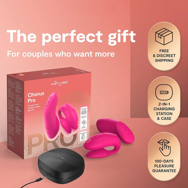 WE-VIBE - CHORUS PRO PREMIUM PAARVIBRATOR ELEKTRISCH PINK – Bild 9