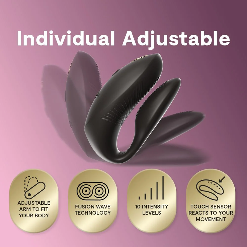 WE-VIBE - CHORUS PRO PREMIUM PAARVIBRATOR SATIN SCHWARZ – Bild 9