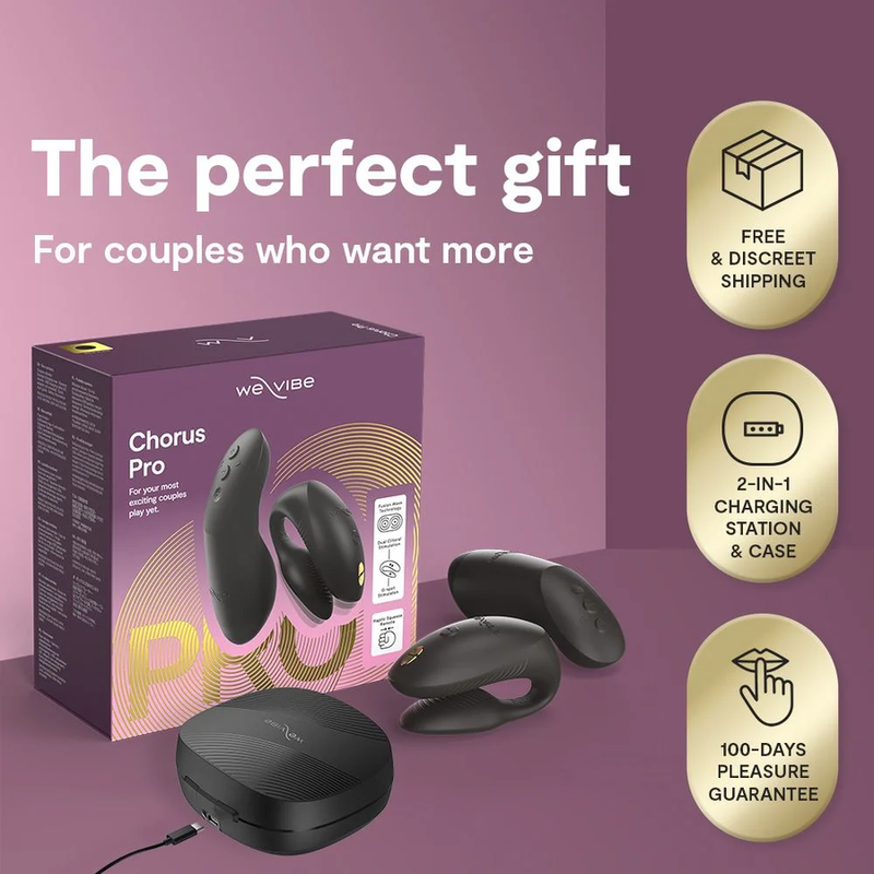 WE-VIBE - CHORUS PRO PREMIUM PAARVIBRATOR SATIN SCHWARZ – Bild 2