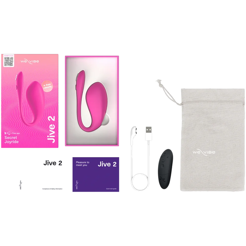 WE-VIBE - JIVE 2 TRAGBARER EIER-VIBRATOR, ELEKTRISCH, PINK – Bild 5