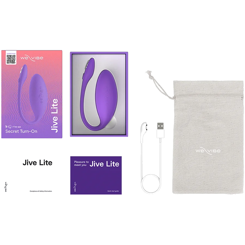 WE-VIBE - JIVE LITE APP-STEUERBARER TRAGBARER EIERVIBRATOR LILA – Bild 8