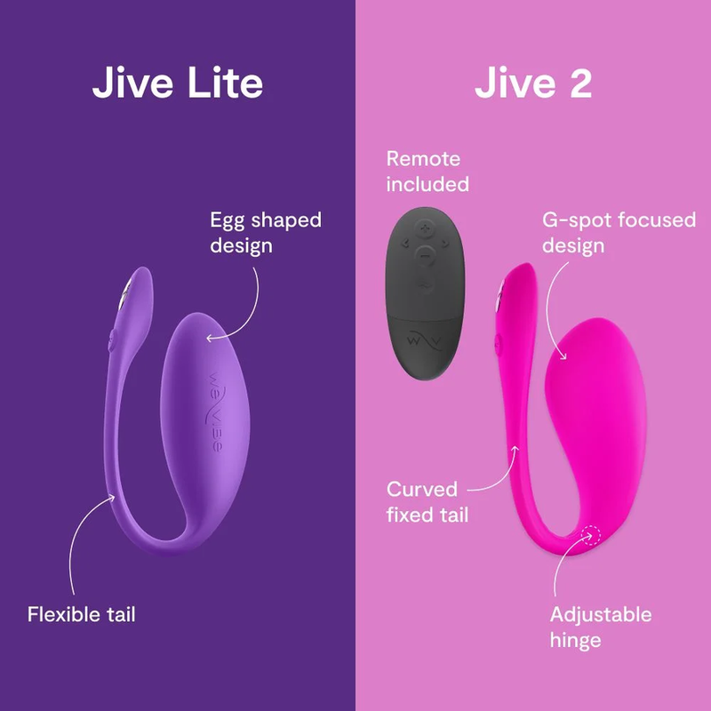 WE-VIBE - JIVE LITE APP-STEUERBARER TRAGBARER EIERVIBRATOR LILA – Bild 5