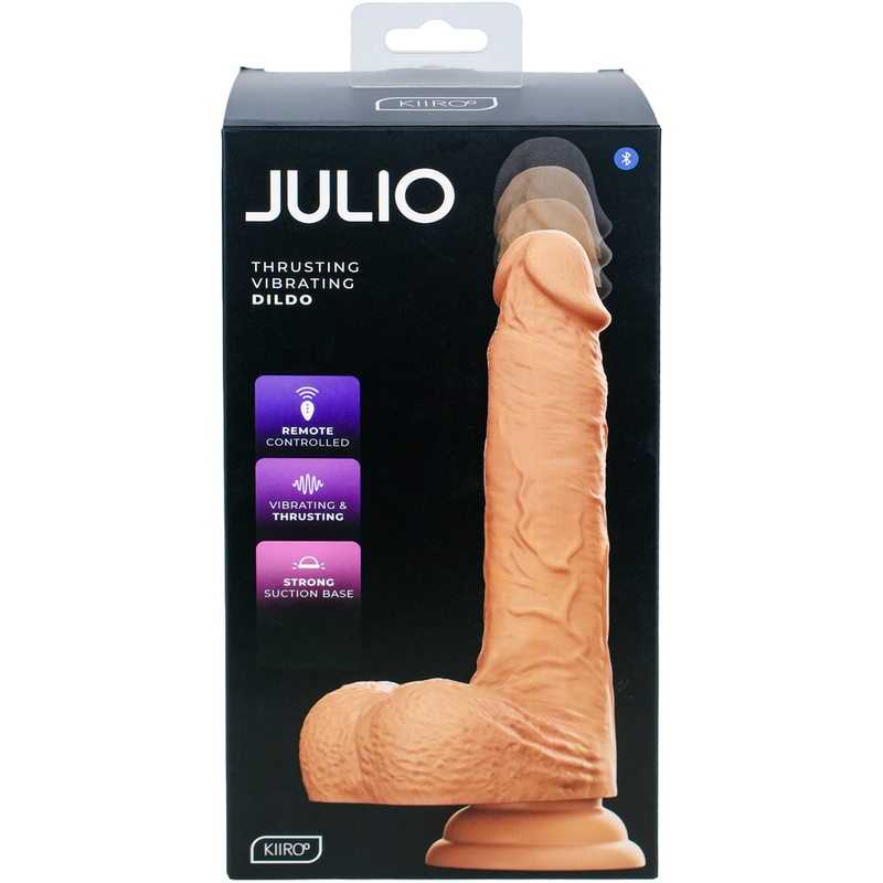 KIIROO - JULIO REALISTISCHER DILDO MIT AUTOMATISCHER STOSSFUNKTION, VIBRATION UND KABELLOSER FERNBEDIENUNG – Bild 11
